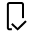 An icon of a smartphone with a checkmark representing Knox Mobile Enrollment .